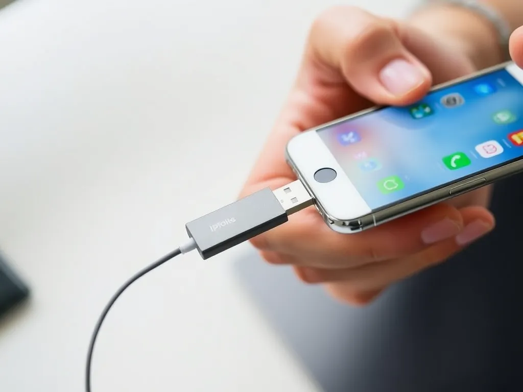 Jak zgrać zdjęcia z iphone na pendrive?