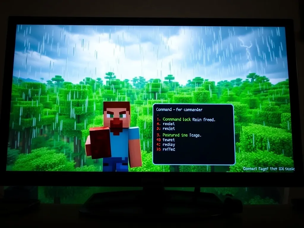 Jak użyć komendy na deszcz w Minecraft? Przewodnik krok po kroku